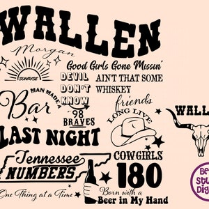 Wallen & Bull Skull PNG, Wallen Bull Skull SVG PNG Digital Download, Cowboy Designs, Country Western Png - Long live Cowgirl Dtf Dxf Pdf Png