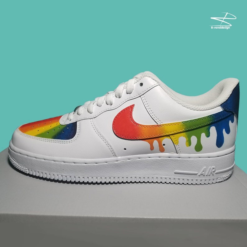 EXCLUSIVE!! Custom Nike Air Force 1 Rainbow LV Monogram