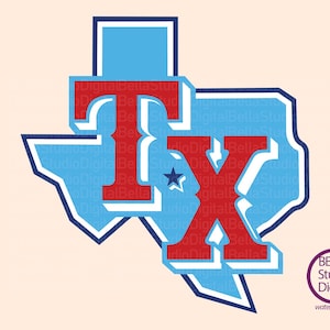 TEXAS Png, Texas Svg, Pdf, Eps, Png Bundle, Blue Instant Download File, Texas Team, Sublimation DTF Transfer Svg, Retro print, Summer Gift