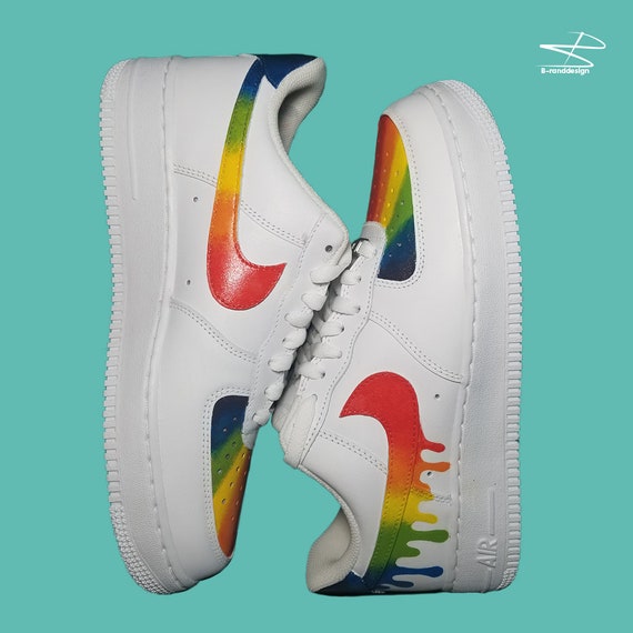 Design Arcobaleno Nike Air Force 1 personalizzato | Etsy