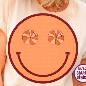 Pretty Candy Smiley, Cute Sugar Smile SVG, PNG, Pdf Dxf -Eps sublimation file shirt design, Funny Smile face sublimation DTF File transfer