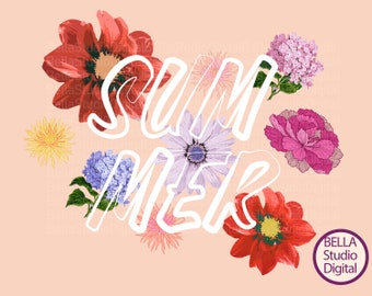 Cool Summer Png, New Summer Style Tshirt Digital File, Instant Download, Sublimation print for Season Trendy, Flowers Colourful Print