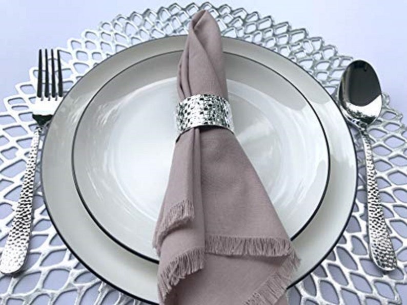 Gold Placemats Round Table Mats Wedding Placemats Set of 4 Etsy