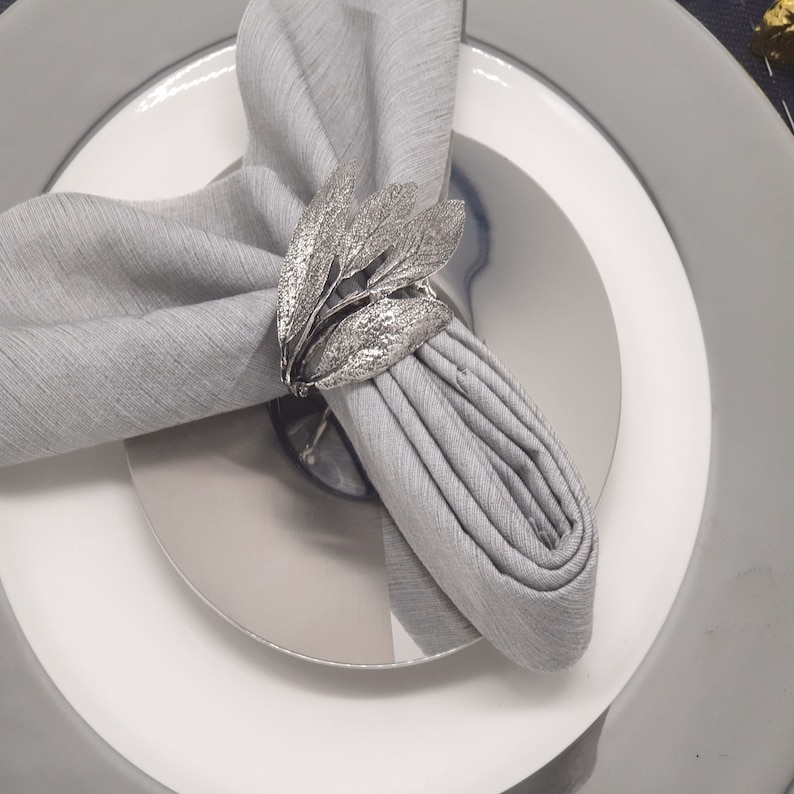 Herb Napkin Ring Set of 8 for All Occasions New Year's Etsy