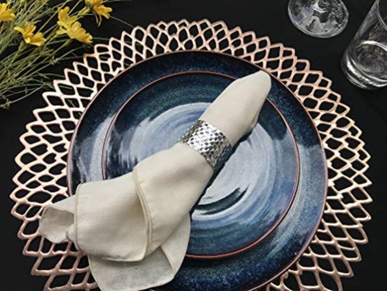 Gold Placemats Round Table Mats Wedding Placemats Set of 4 Etsy Ireland