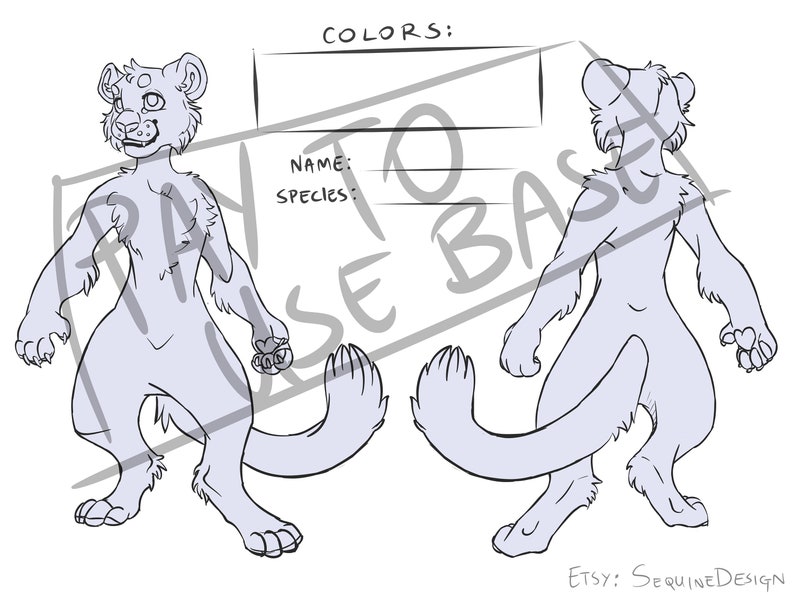 Gallery of Cat Ref Sheet Base.