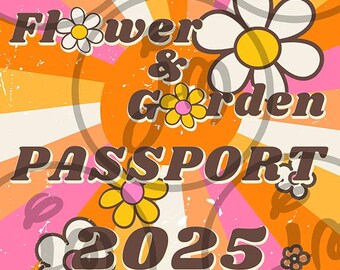 Epcot International Flower & Garden Festival Passport 2025 Disney Printable Keepsake Scrapbook Self-Print Instant Digital Download