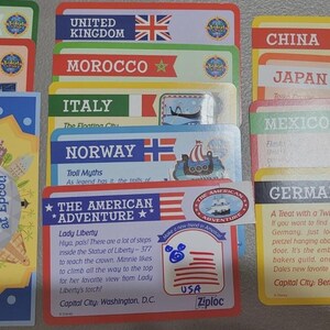 Cartoline di EPCOT, collezione Kidcot World Showcase / 14 opzioni