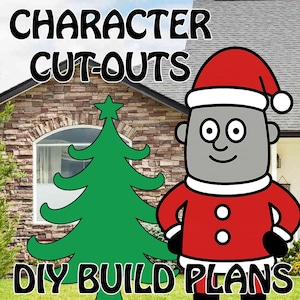 Méthode de projection de lumière au pochoir, plans de construction pour personnages, modèles de découpe de jardin, tutoriels bricolage, décoration de Noël imprimable