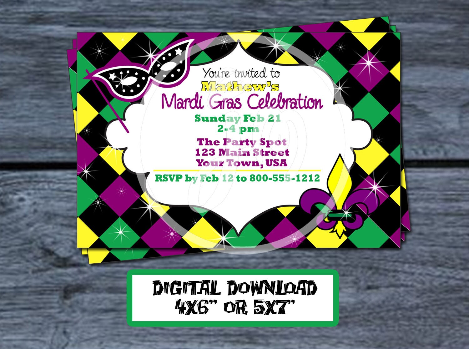 mardi gras themed birthday parties