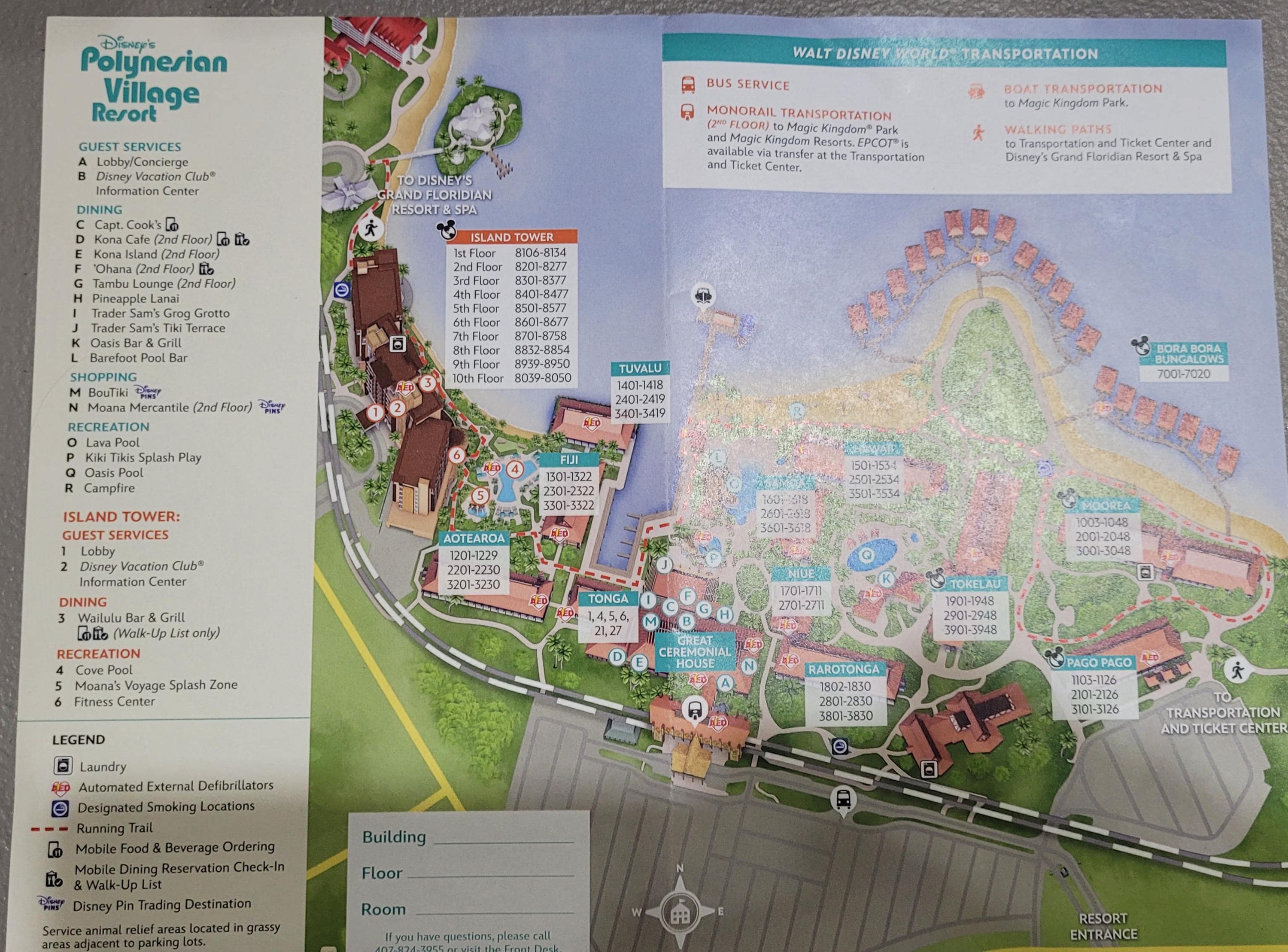 Disney's Resort Hotel Property Map Disney + 4 Park Map Walt Disney