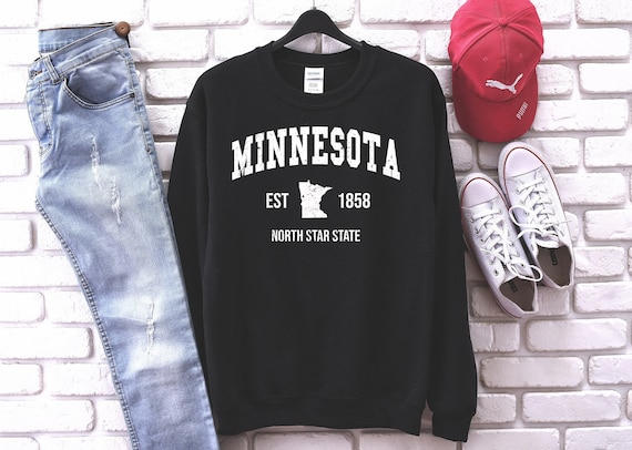 MN State Sweatshirt Made in Minnesota Unisex Adult Crewneck