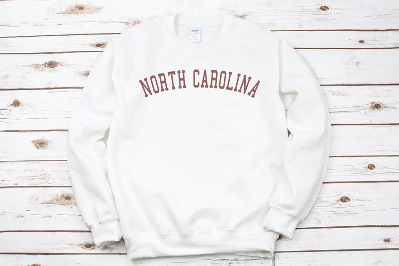 north carolina white sweatshirt