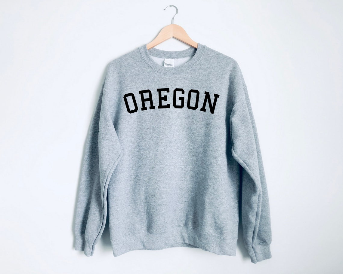 Oregon Sweatshirt Oregon Crewneck Sweatshirt Oregon Sweater Etsy