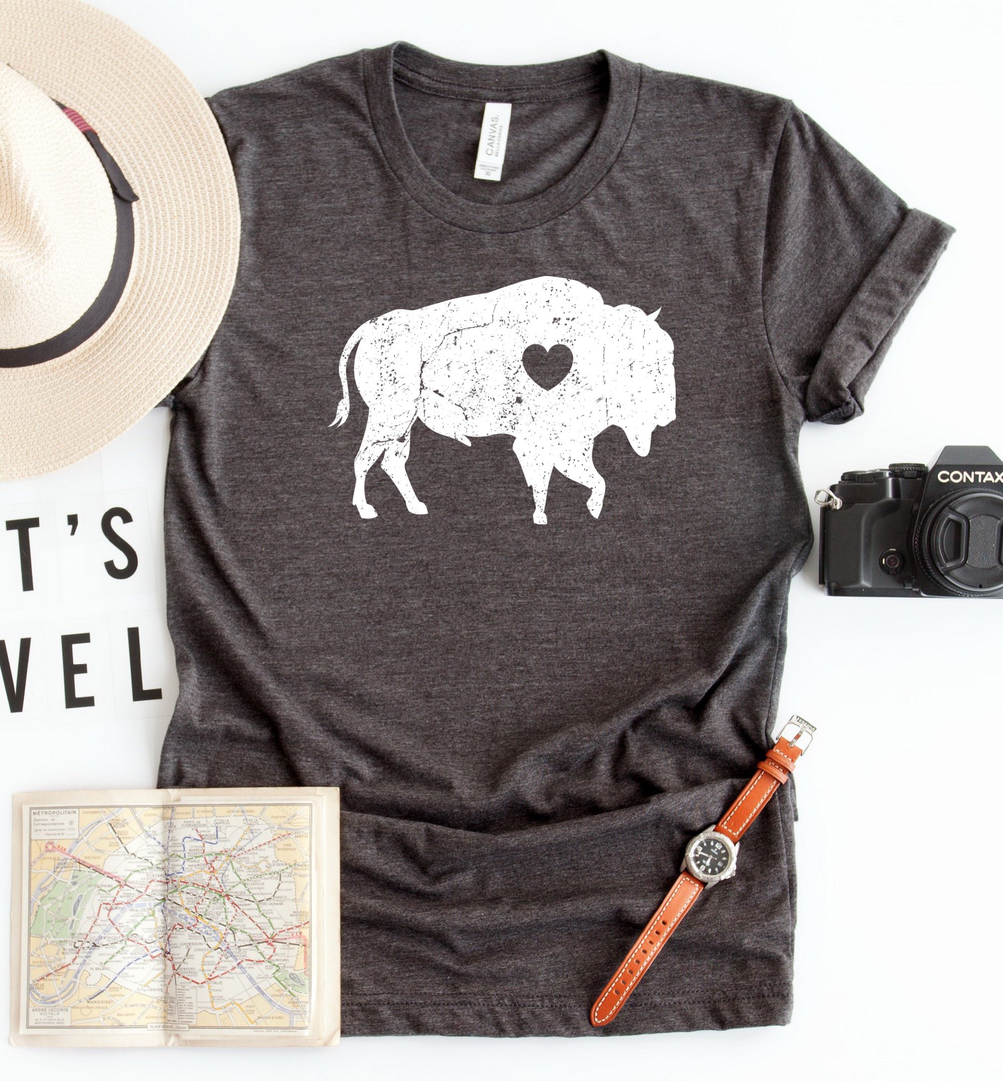 Bison Shirt Buffalo T Shirt Wyoming Shirt Bison Lover Etsy