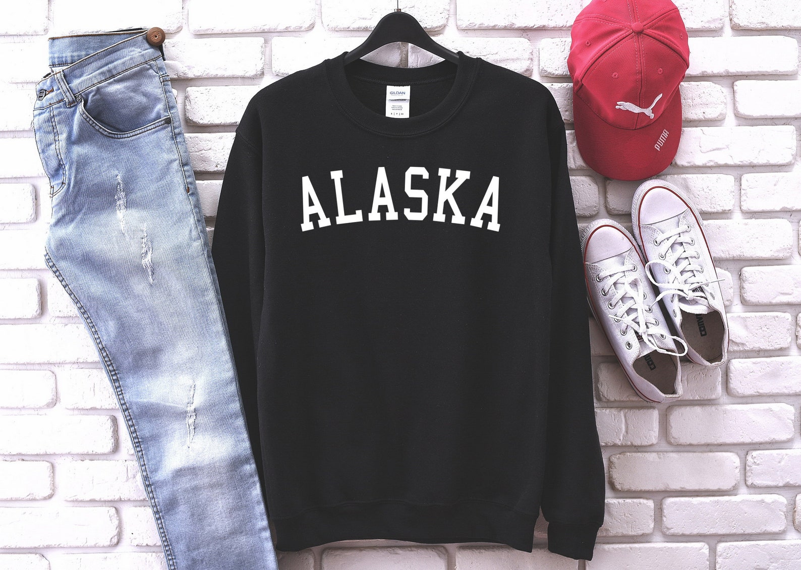 Alaska Sweatshirt Alaska Crewneck Sweatshirt Alaska Sweater Etsy