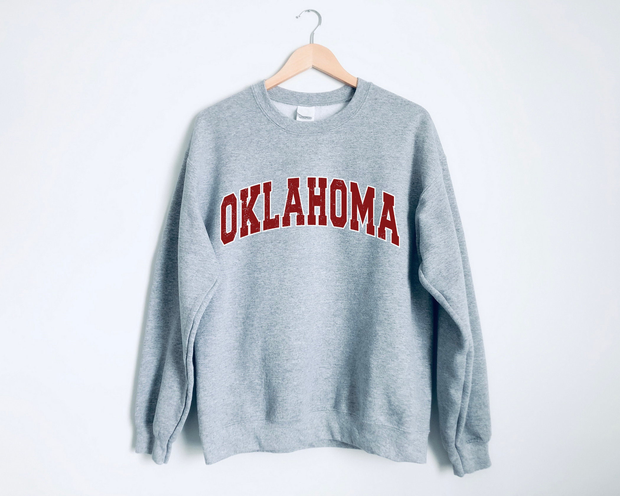 Oklahoma SweatshirtOklahoma Crewneck SweatshirtOklahoma | Etsy
