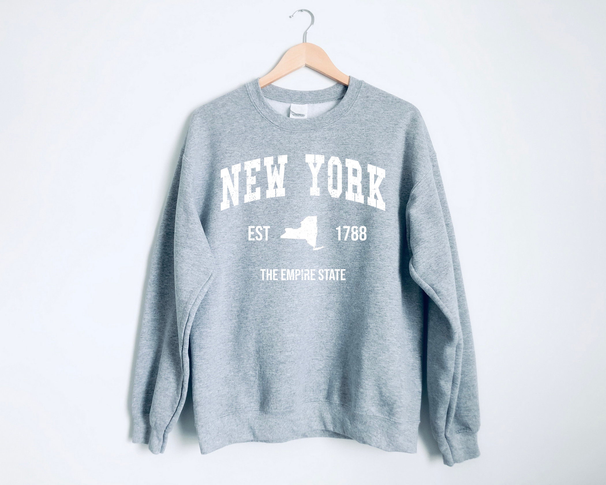 New York Sweatshirt New York Crewneck Sweatshirt new York Etsy