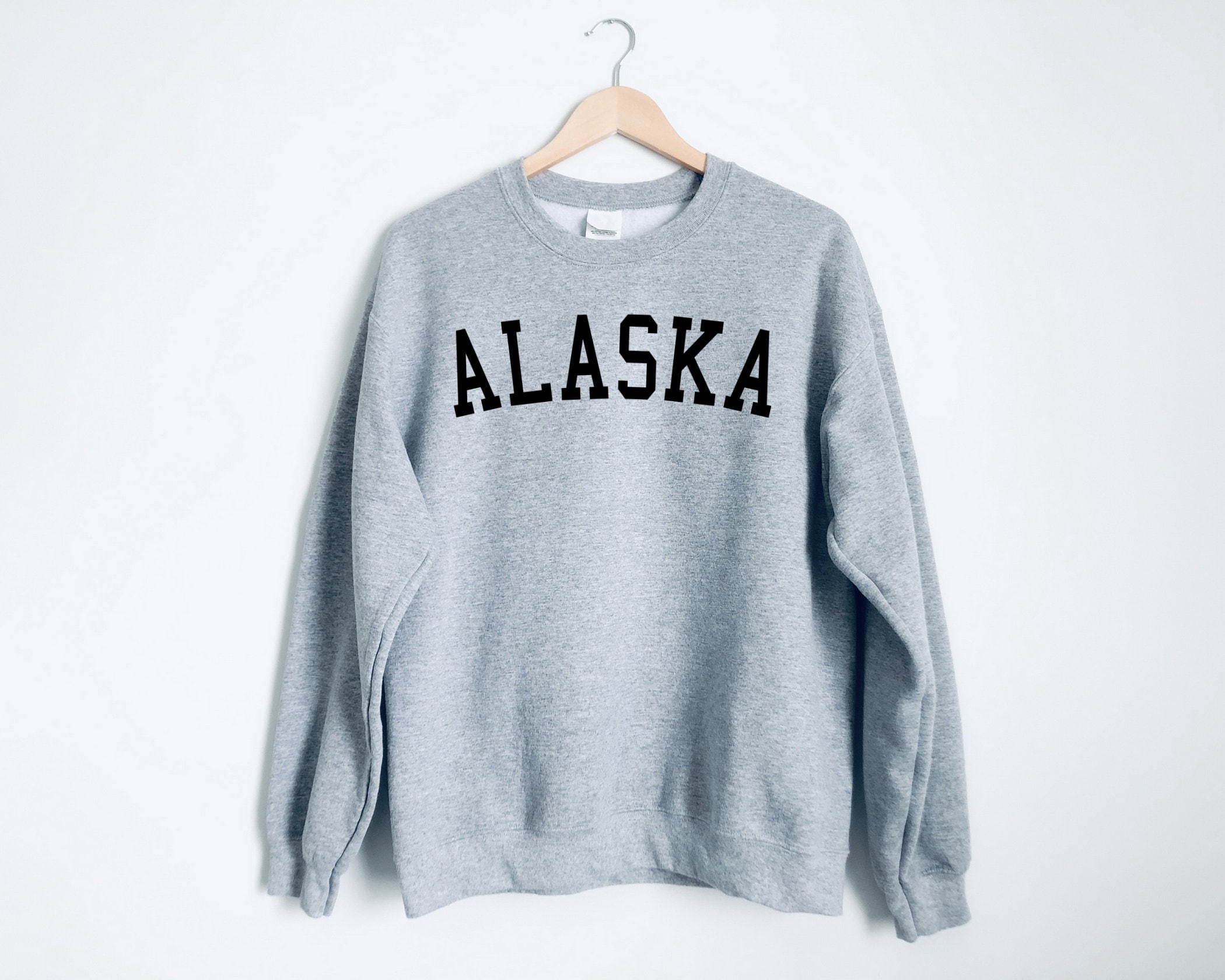 Alaska Sweatshirt Alaska Crewneck Sweatshirt Alaska Sweater Etsy