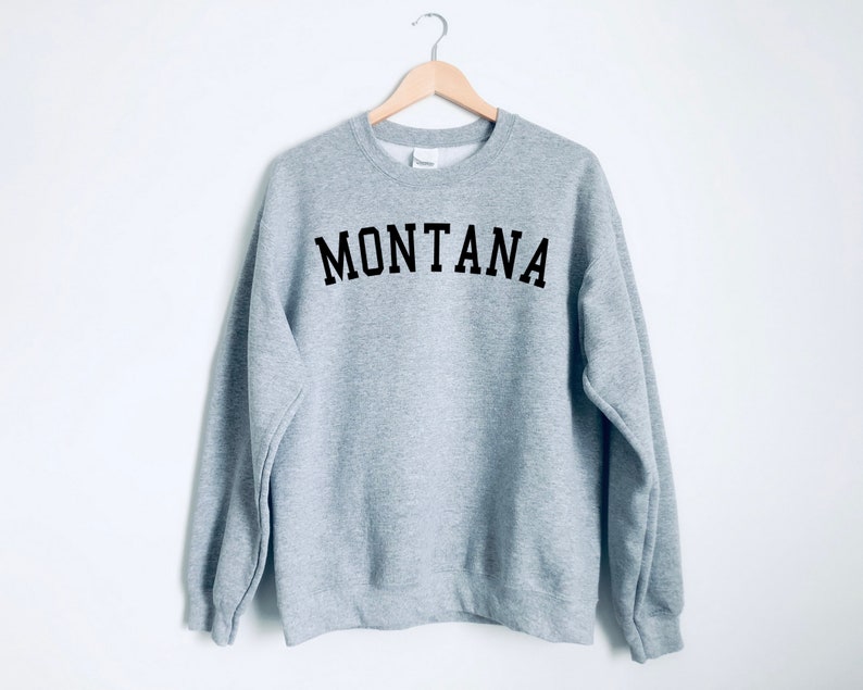 Montana Sweatshirt Montana Crewneck Sweatshirt Montana | Etsy