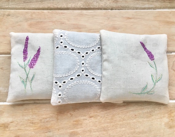 Lavender sachet bag drawer freshener scented pillow gift for her