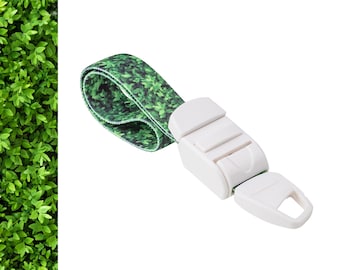 Rolseley Medical Tourniquet Green with Leaves Pattern with ABS Plastic Buckle Latex Free for Doctors, Nurses and Paramedics