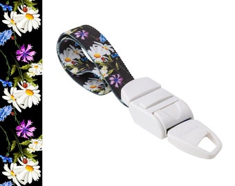 Rolseley Medical Tourniquet Black with Ladybird Daisy Floral Pattern with ABS Plastic Buckle Latex Free for Doctors, Nurses and Paramedics