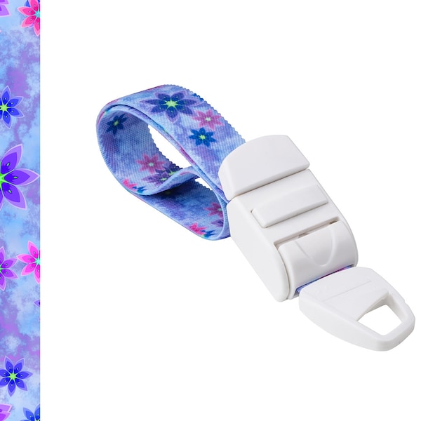 Rolseley garrot médical avec motif floral lavande bleu-violet avec boucle en plastique ABS sans latex pour médecins, infirmières et ambulanciers paramédicaux