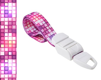 Rolseley Medical Tourniquet with Pink Mosaic Pattern with ABS Plastic Buckle Latex Free for Doctors, Nurses and Paramedics