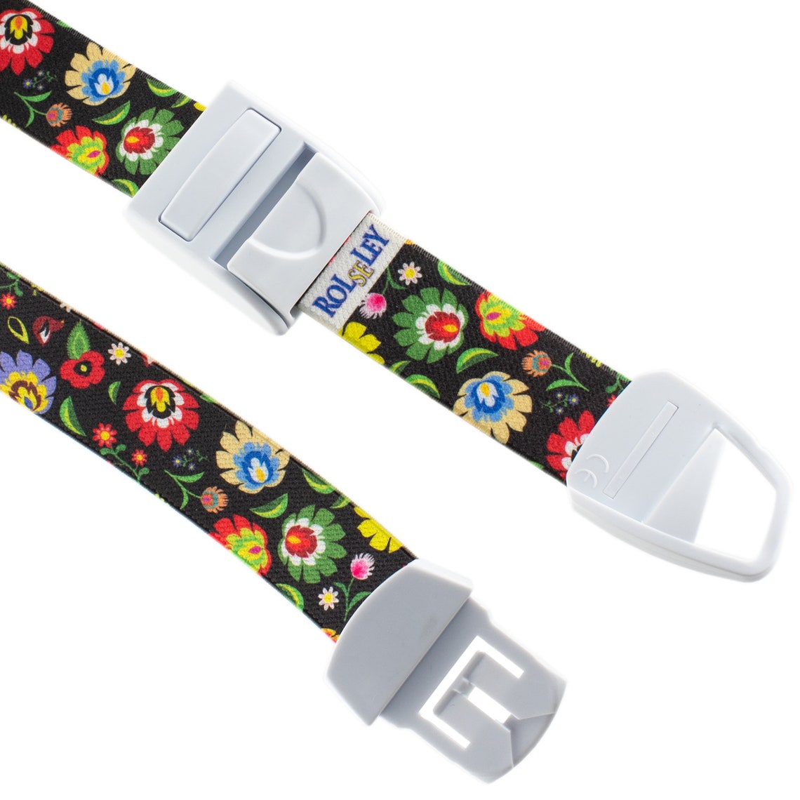 Rolseley Medical Nurse Tourniquet – Quick & Slow Release – Floral Black Pattern - View #4