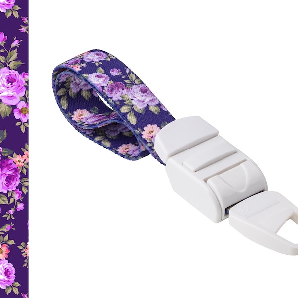 Rolseley Medical Garrot violet avec motif floral violet et boucle en plastique ABS sans latex pour médecins, infirmières et ambulanciers paramédicaux