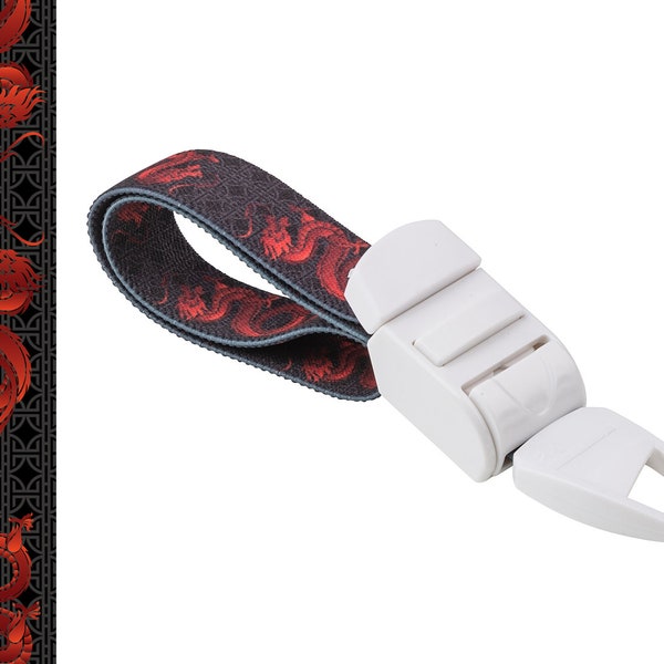 Garrot médical Rolseley avec motif DRAGON ROUGE et boucle en plastique ABS sans latex pour médecins, infirmières et ambulanciers paramédicaux