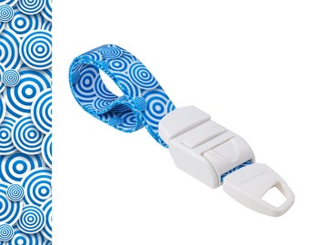 Rolseley Medical Tourniquet with White Blue Circles Pattern with ABS Plastic Buckle Latex Free for Doctors, Nurses and Paramedics