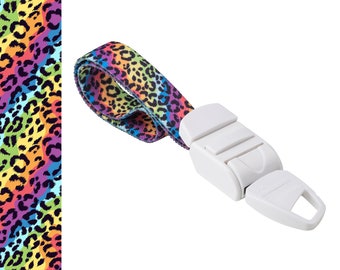 Rolseley Medical Tourniquet Rainbow Animal Leopard Print Pattern with ABS Plastic Buckle Latex Free for Doctors, Nurses and Paramedics