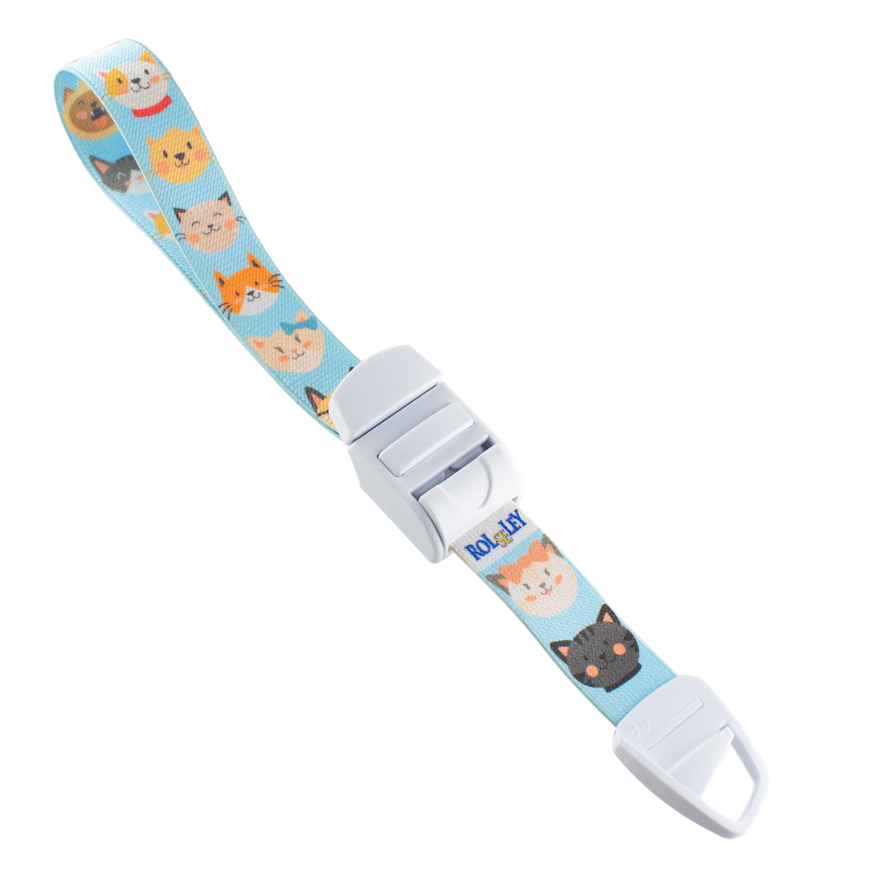 Cordon Porte-badge ROLSELEY Multicolore Noir Avec Chatons - Longueur 50cm - Neuf