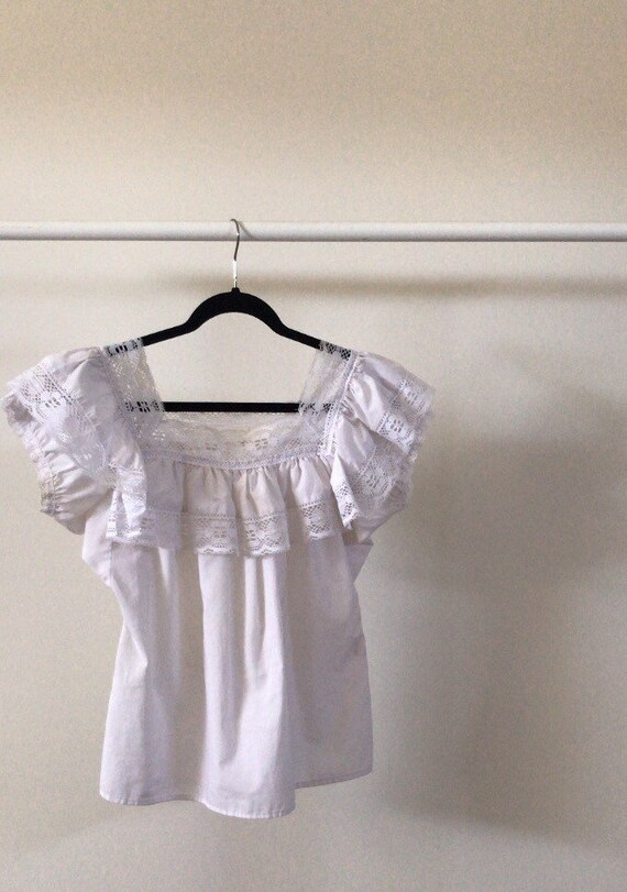 white lace top