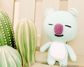 Crochet BT21 Koya pattern- BT21 Kpop doll, BT21 Koya pattern, BTS amigurumi crochet, BTS amigurumi easy crochet for beginners