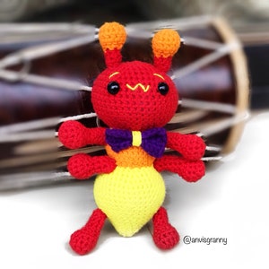 Ant amigurumi crochet pattern, ant crochet toy, ant keychain tutorial, easy crochet for beginners Printable Digital English file image 8