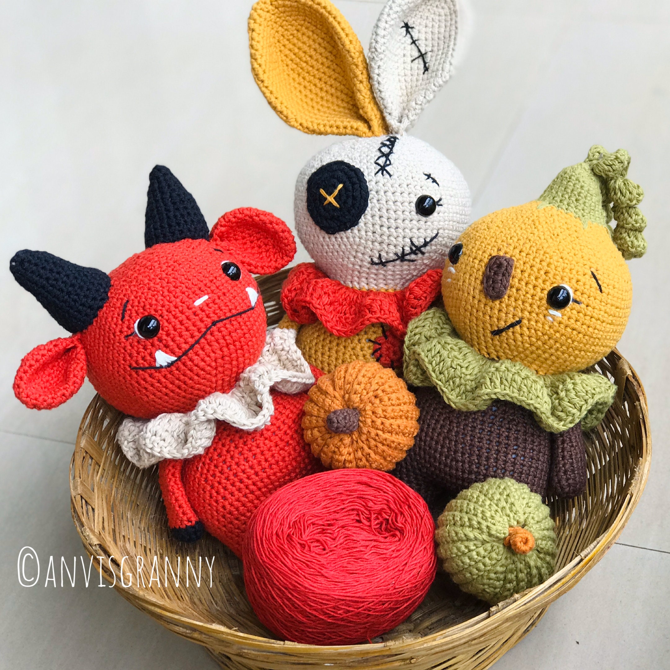 Amigurumi Devil Crochet Pattern Almost No Sew Cute Devil - Etsy UK