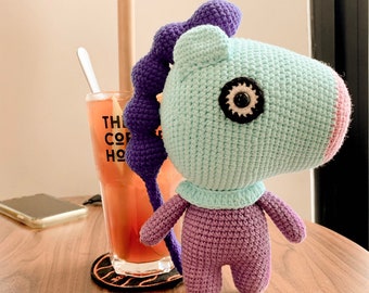 BT21 Mang Amigurumi Pattern- BTS Army Kpop doll, BT21 BTS Amigurumi Crochet Pattern, Crochet Amigurumi Horse easy crochet for beginners,