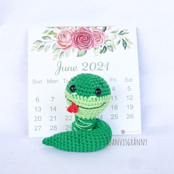 PATTERN Chinese Zodiac Snake crochet amigurumi pattern Etsy