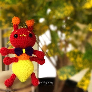 Ant amigurumi crochet pattern, ant crochet toy, ant keychain tutorial, easy crochet for beginners Printable Digital English file image 7