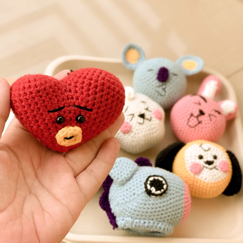 7in1 BT21 Crochet Pattern Mini BTS BT21 Bangtan Army Etsy