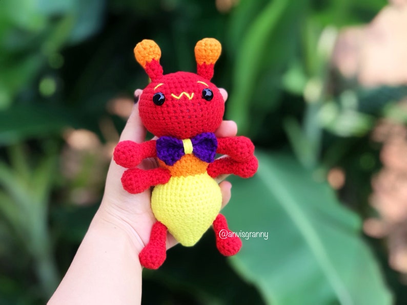 Ant amigurumi crochet pattern, ant crochet toy, ant keychain tutorial, easy crochet for beginners Printable Digital English file image 5