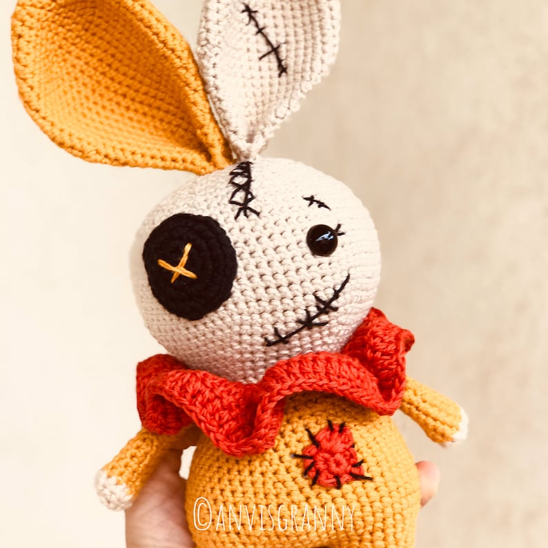 Voodoo Bunny Amigurumi Crochet Pattern Almost No Sew Rabbit Etsy
