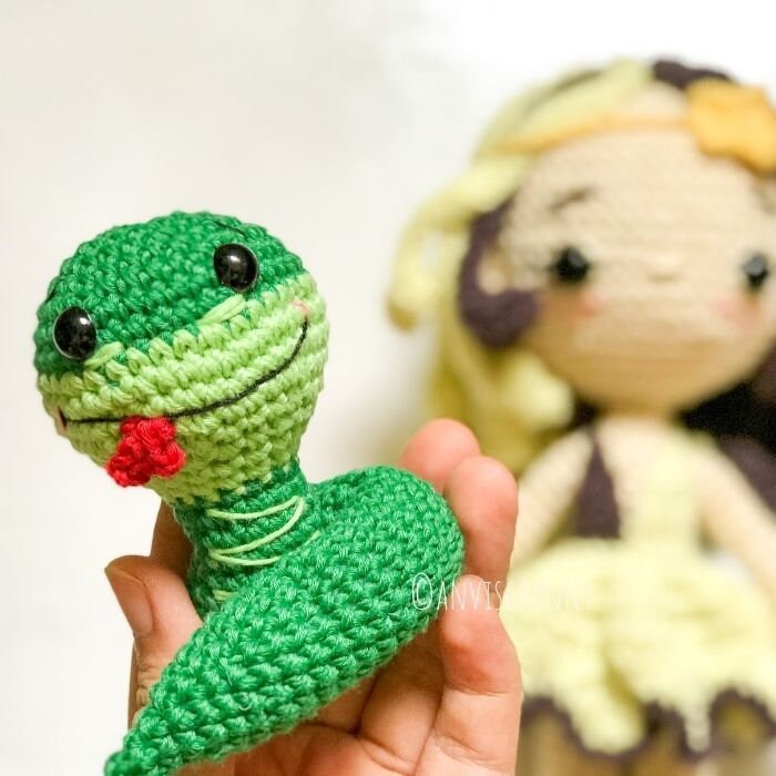 PATTERN Chinese Zodiac Snake crochet amigurumi pattern Etsy