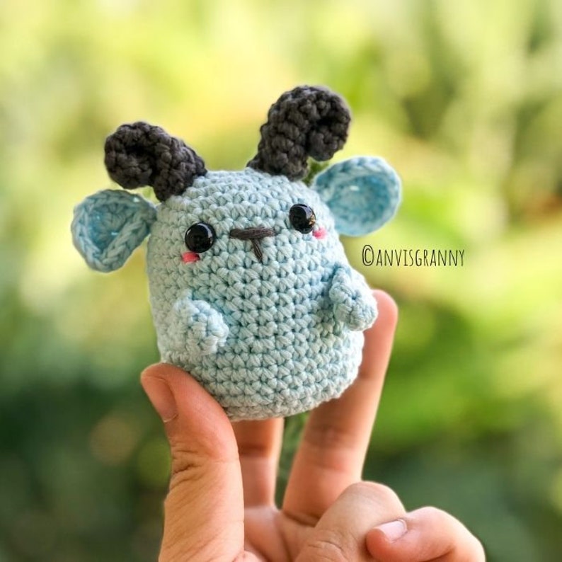 PATTERN: Chinese Zodiac Goat crochet amigurumi Crochet goat keychain Goat Astrology crochet gift Easy crochet tutorial for beginners image 7