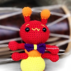 Ant amigurumi crochet pattern, ant crochet toy, ant keychain tutorial, easy crochet for beginners Printable Digital English file image 9