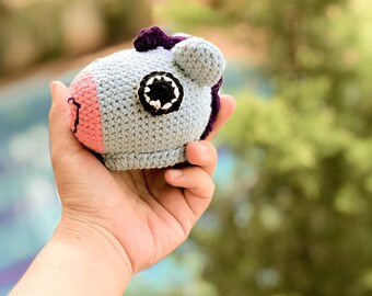 Crochet pattern - Mini Mang BTS BT21 Korean band, cute pony horse key chain and ornament amigurumi tutorial (English)