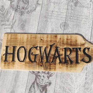 Narnia Wonderland Hogwarts Signpost Personalised Rustic Wood Wedding ...